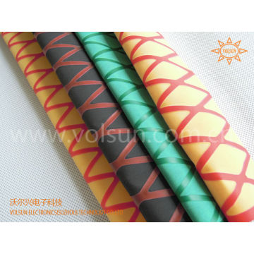 Textured heat shrink tubing